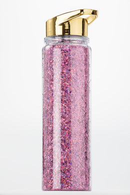 Glitter Water Bottle- Pink