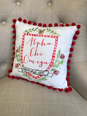 Pom Pillow - Alpha Chi Omega