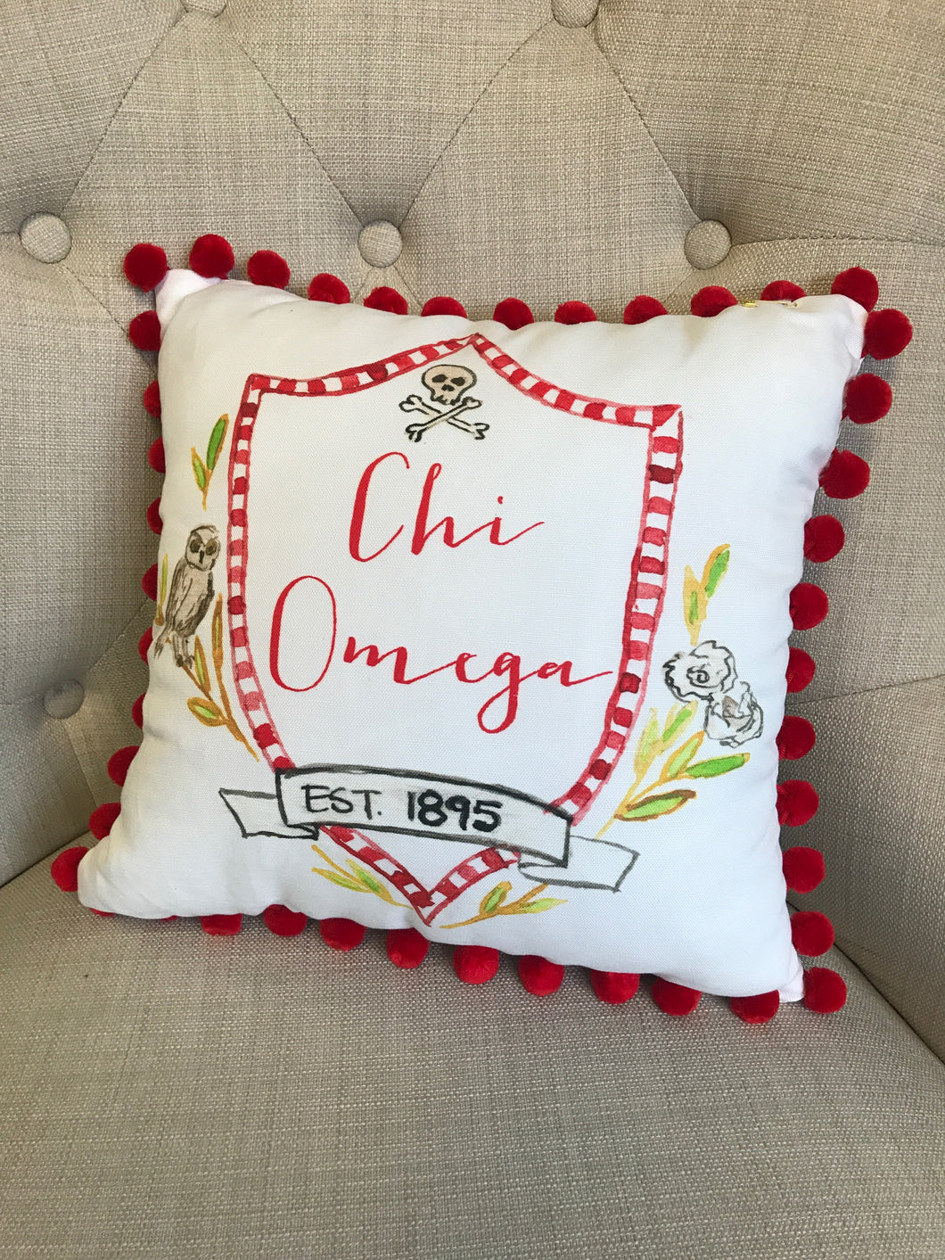 Pom Pillow - Chi Omega