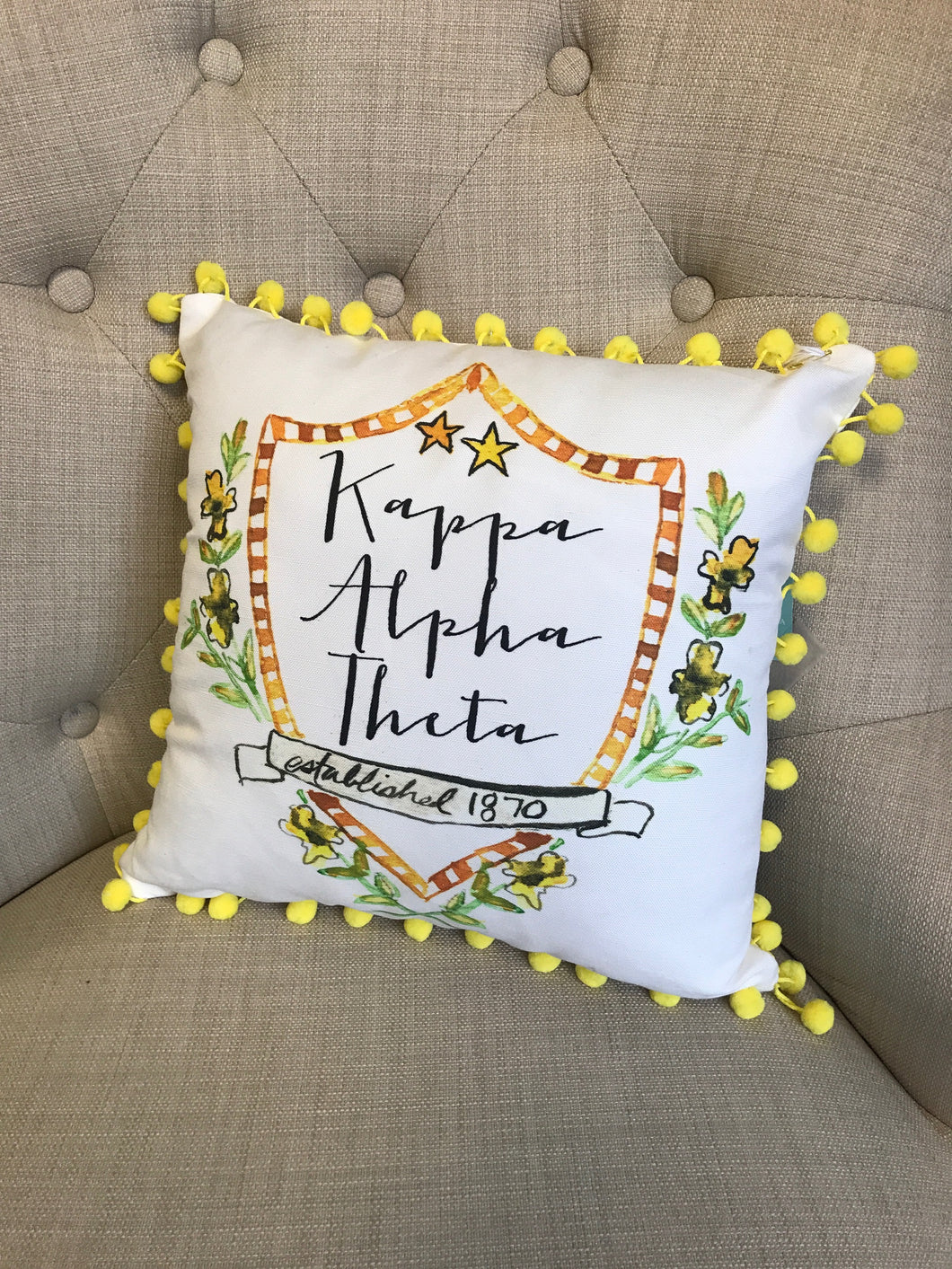 Pom Pillow - Kappa Alpha Theta