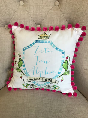 Pom Pillow - Zeta Tau Alpha
