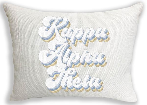 Retro Pillow - Kappa Alpha Theta