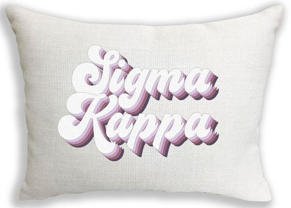 Retro Pillow - Sigma Kappa