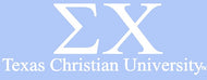 White TCU Car Decal - Sigma Chi