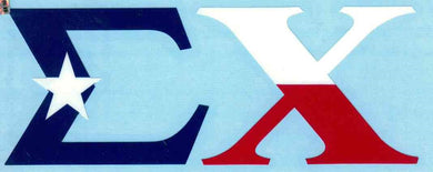 Texas Flag Car Decal - Sigma Chi