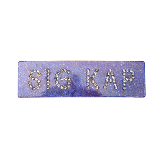 Rhinestone Hair Clip- Sigma Kappa