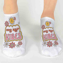 Vibes No Show Socks- Sigma Kappa