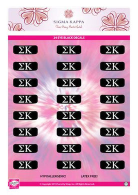 Eye Black Sticker Sheet - Sigma Kappa