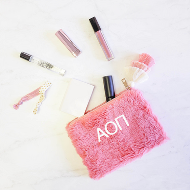 Faux Fur Bags - Alpha Omicron Pi
