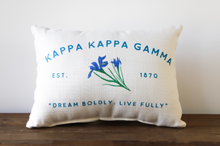 Sorority Name and Flower Pillow