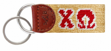 Needlepoint Key Fob - Chi Omega