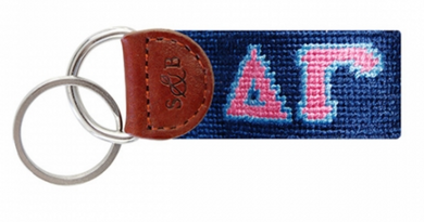 Needlepoint Key Fob - Delta Gamma