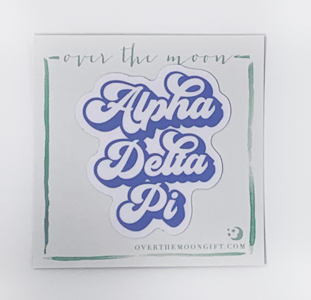 Retro Decal - Alpha Delta Pi
