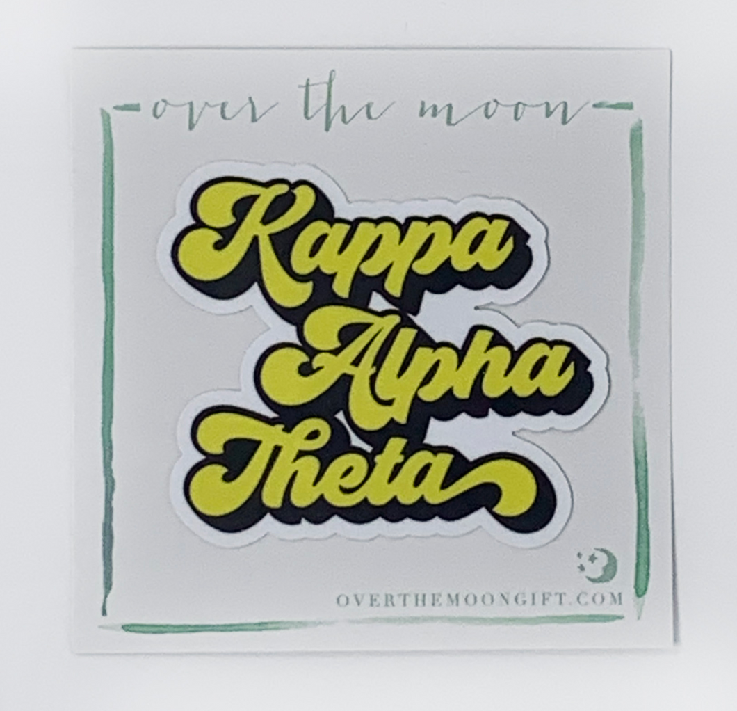 Retro Decal - Kappa Alpha Theta