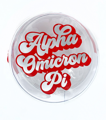 Retro Cosmetic Bag - Alpha Omicron Pi