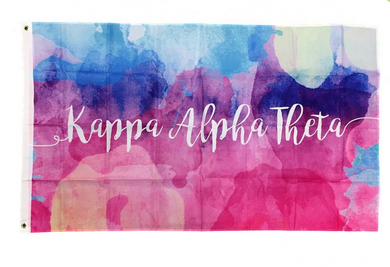 Sorority Watercolor Flag