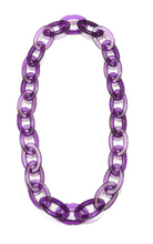Lucite Oval Chain Necklace