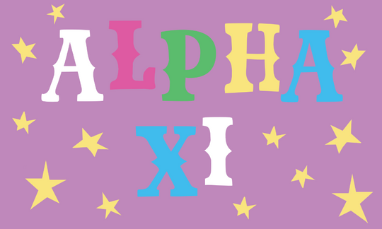 Oh My Stars Flag- Alpha Xi Delta
