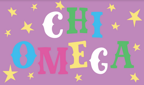Oh My Stars Flag- Chi Omega