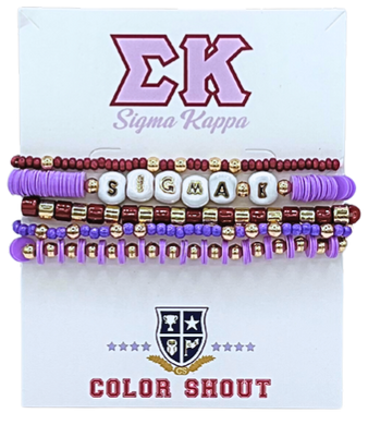 Bracelet Mega Stack- Sigma Kappa