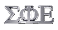 Chrome Auto Emblem - Sigma Phi Epsilon