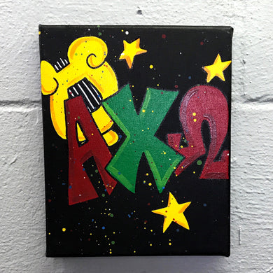 Splatter Canvas - Alpha Chi Omega
