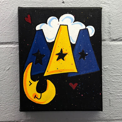 Splatter Canvas - Delta Delta Delta