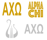 Metallic Sticker Pack - Alpha Chi Omega