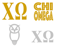 Metallic Sticker Pack - Chi Omega