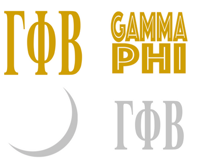 Metallic Sticker Pack - Gamma Phi Beta