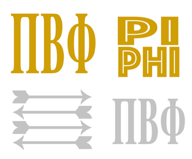 Metallic Sticker Pack - Pi Beta Phi