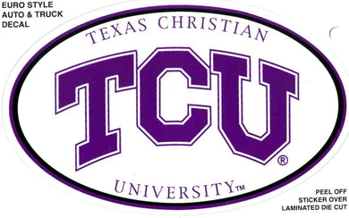 TCU Euro Style Car Decal