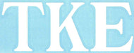 White Car Decal - Tau Kappa Epsilon