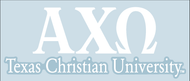 TCU Car Decal - Alpha Chi Omega