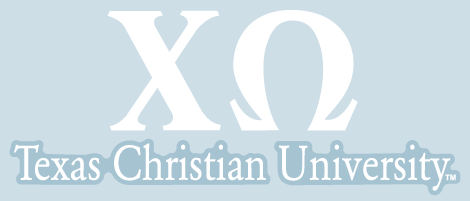 TCU Car Decal Chi Omega