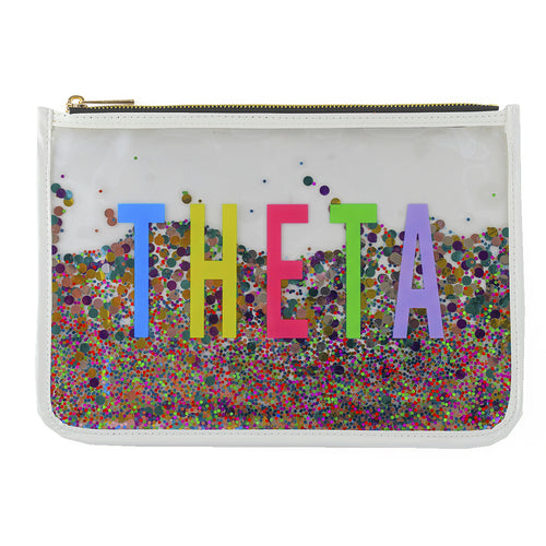Confetti Cosmetic Bag - Kappa Alpha Theta
