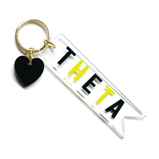 Acrylic Heart Keychain - Kappa Alpha Theta