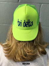Highlighter Baseball Hats - Delta Delta Delta