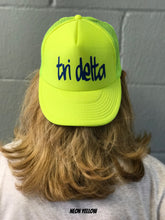 Highlighter Baseball Hats - Delta Delta Delta