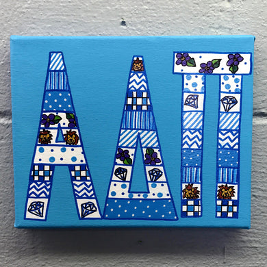 Tribal Painted Canvas - Alpha Delta Pi
