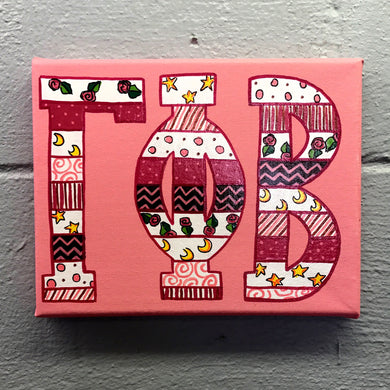 Tribal Painted Canvas - Gamma Phi Beta