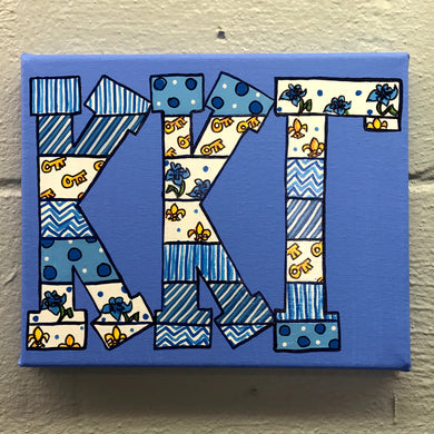 Tribal Painted Canvas - Kappa Kappa Gamma