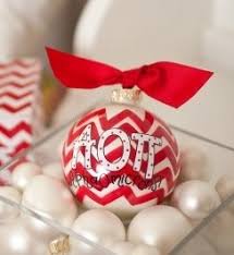 Chevron Sorority Ornament - Alpha Omicron Pi