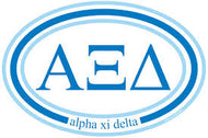 Oval Decal - Alpha Xi Delta