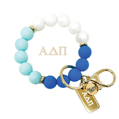 Bead Keychain Wristlet- Alpha Delta Pi