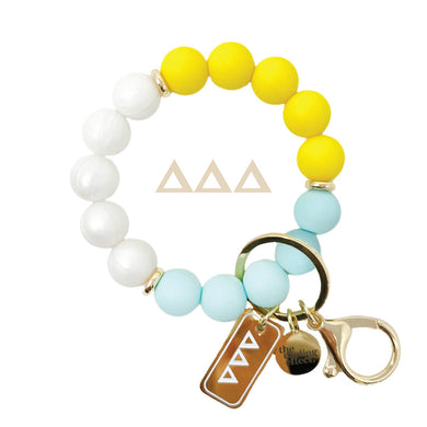 Bead Keychain Wristlet- Delta Delta Delta