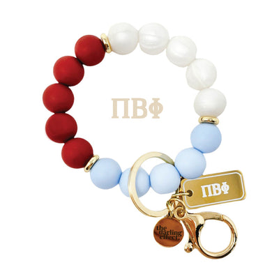 Bead Keychain Wristlet- Pi Beta Phi