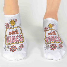Vibes No Show Socks- Zeta Tau Alpha