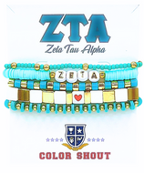 Bracelet Mega Stack- Zeta Tau Alpha