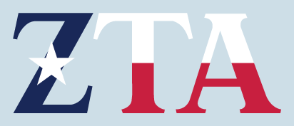 Zeta Tau Alpha - Texas Flag Decal